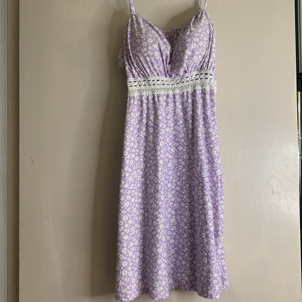 purple sunflower dress